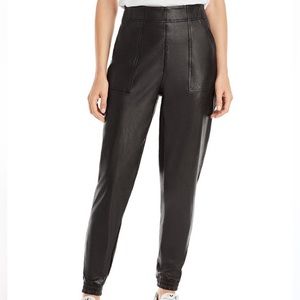 NWT SPANX Leather Like Joggers